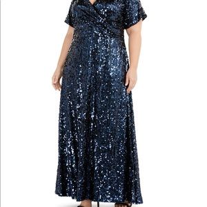 Calvin Klein Sequin Gown